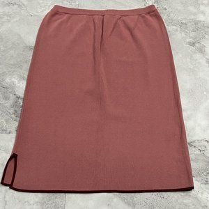 BCBG Maxazria Bodycon Tight Skirt Size Small S‎ Career Business Pink with Red
